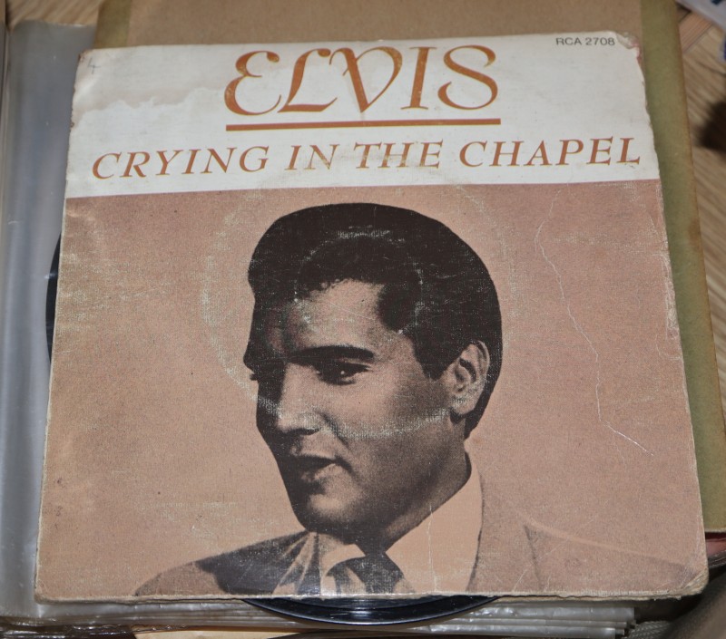 A collection of Elvis Presley and Jordanaires singles